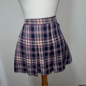 Plaid pleated skirt from Simons